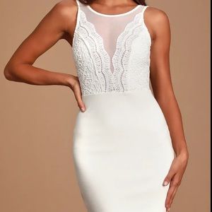 DONATED | Lulu’s White Lace Bodycon Mini Dress